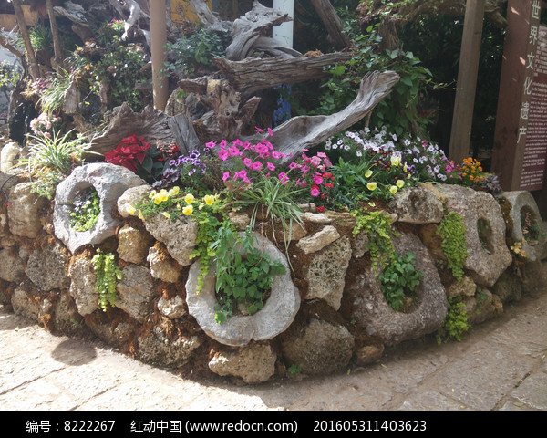 古鎮的園林景觀圖片_圖片_紅動手機版