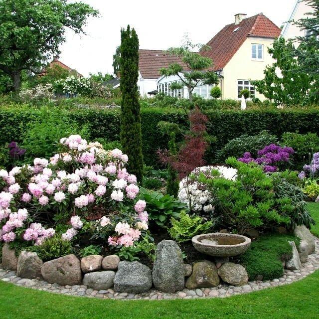 庭院花境的背景和前景設計讓花境更具戲劇效果